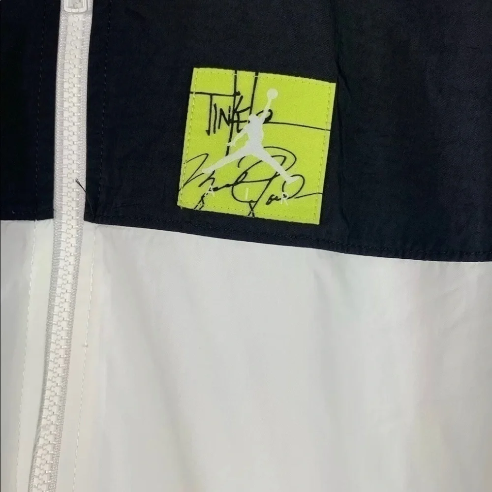 Nike Jordan Tinker Legacy Windbreaker Jacket Men's XXL White Black BQ0295-010